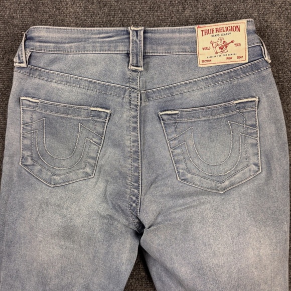 True Religion Jennie Curvy Mid Rise Super Skinny Jeans Denim Blue Size 27 - Picture 6 of 12